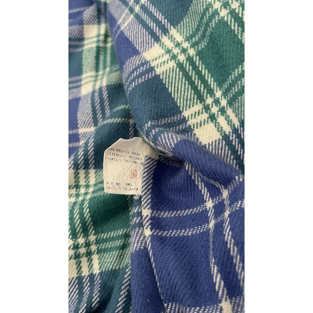 Vintage Pacific Trail Jacket Men Size Large Blue Flannel-Lined Full Zip‎ Pockets